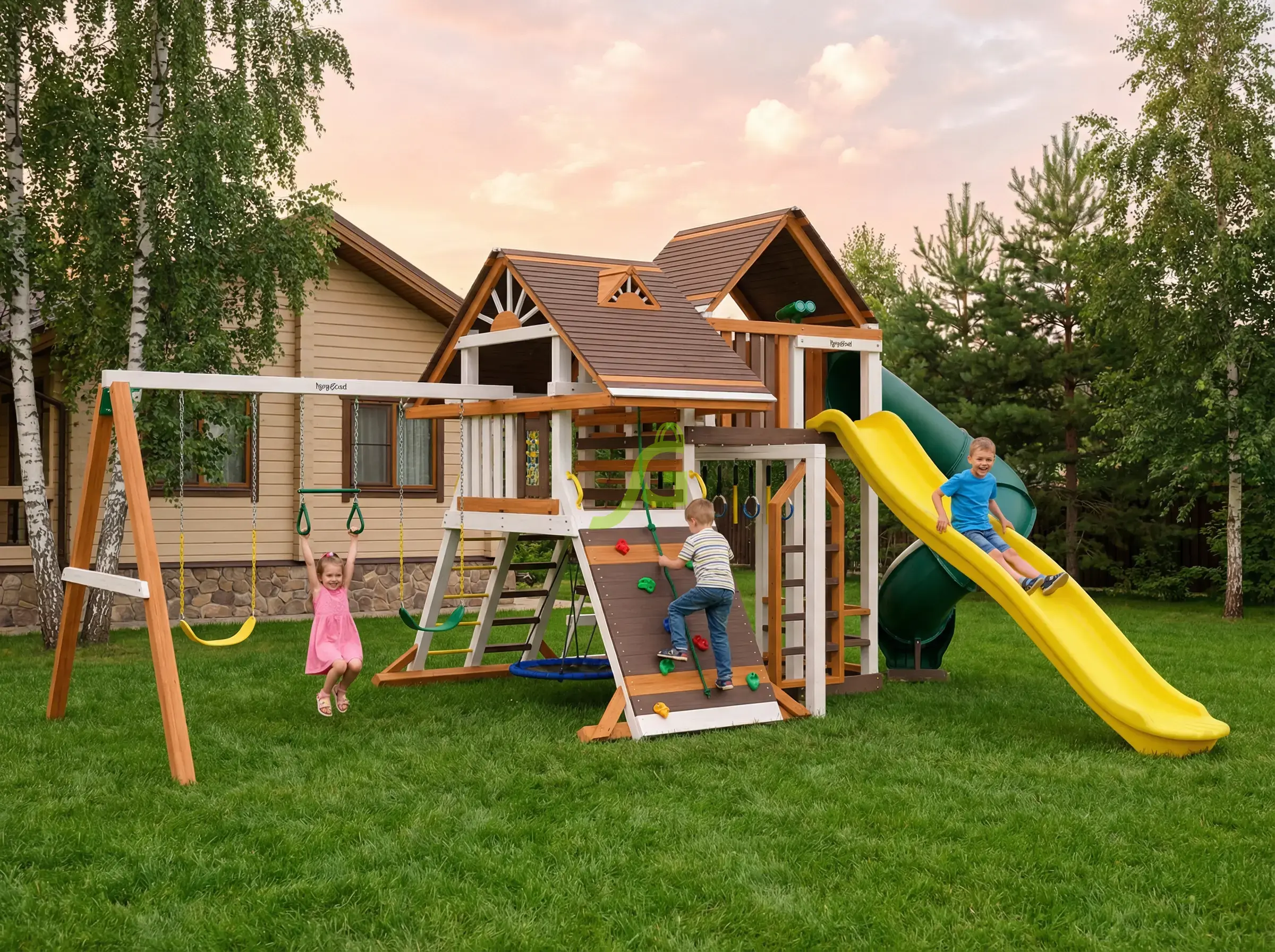 Детская площадка IgraGrad Крепость Фани Делюкс 3 мод.2