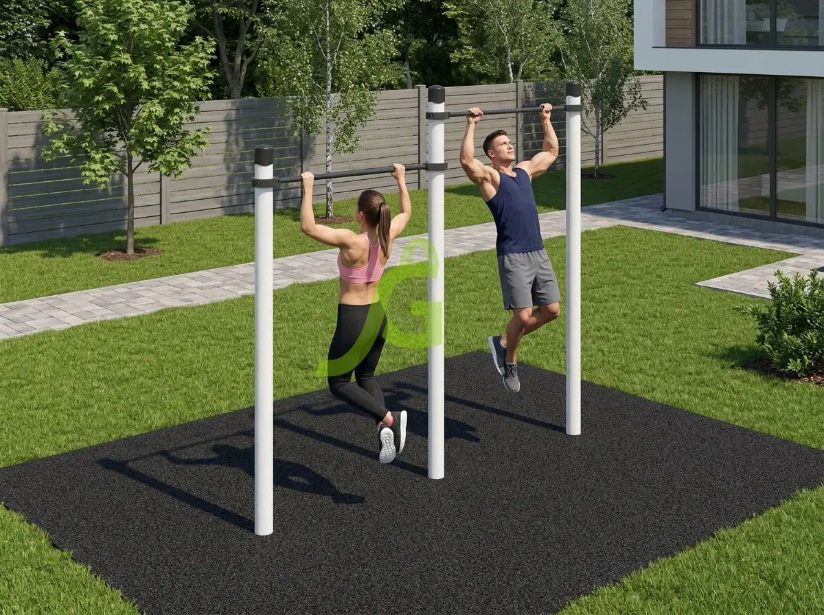 картинка Двойной каскад турников Воркаут IgraGrad 15V от магазина ИграГрад