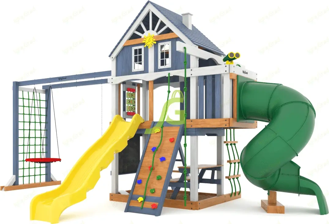 картинка Детская площадка IgraGrad Шато с трубой (Домик) мод.1 от магазина ИграГрад
