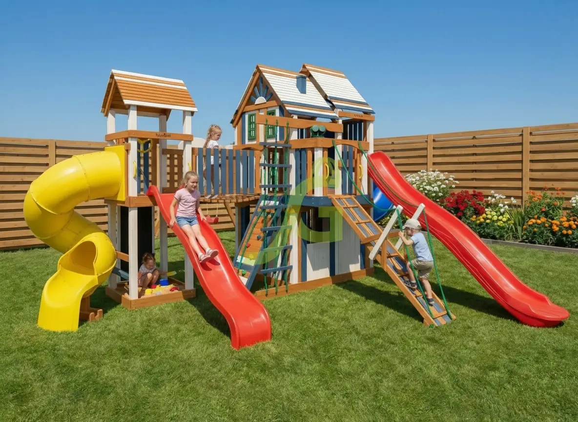 картинка Детская площадка IgraGrad Великан 4 (Макси) мод.2 от магазина ИграГрад