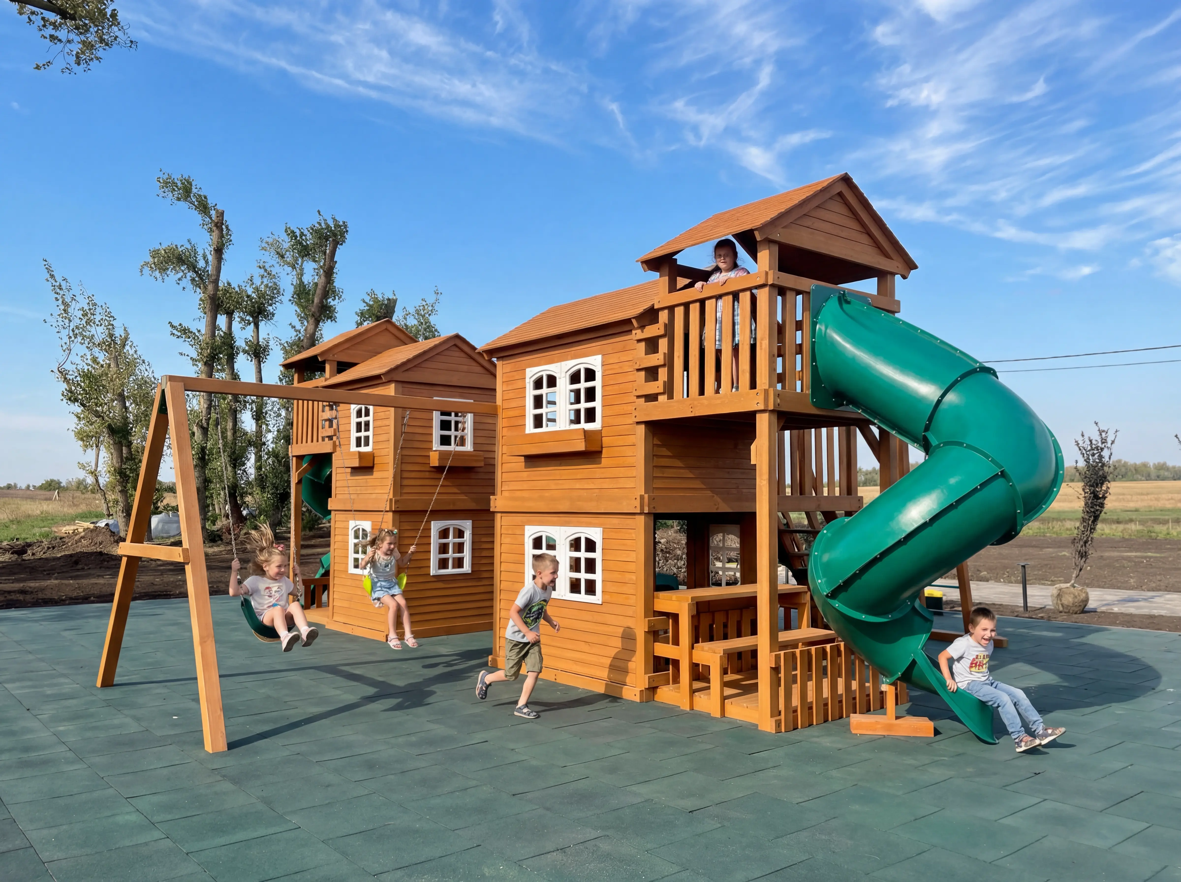 спортивно игровой комплекс для дачи от магазина IgraGrad