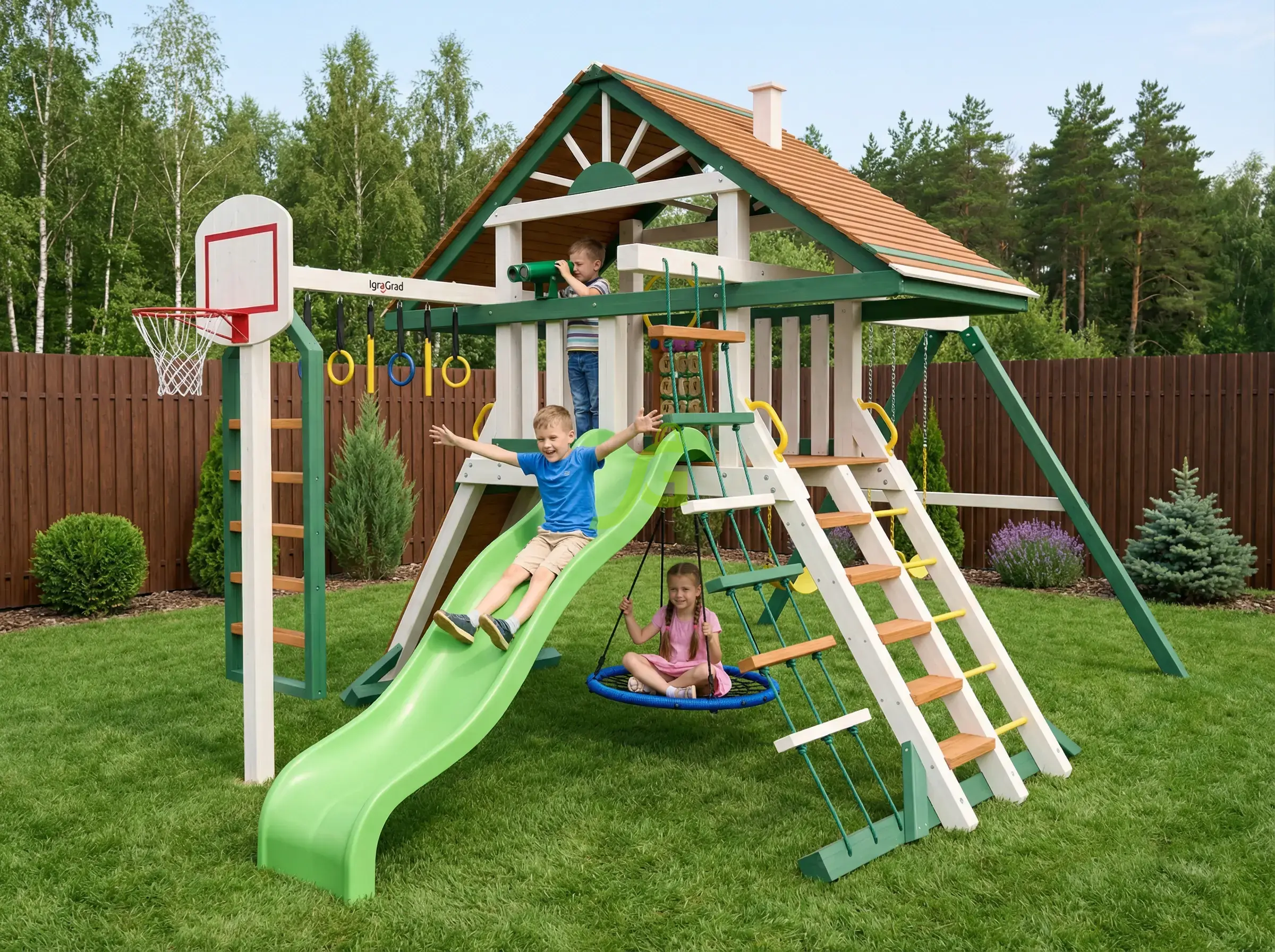 Детская площадка IgraGrad Крепость Фани (Дерево) мод.1