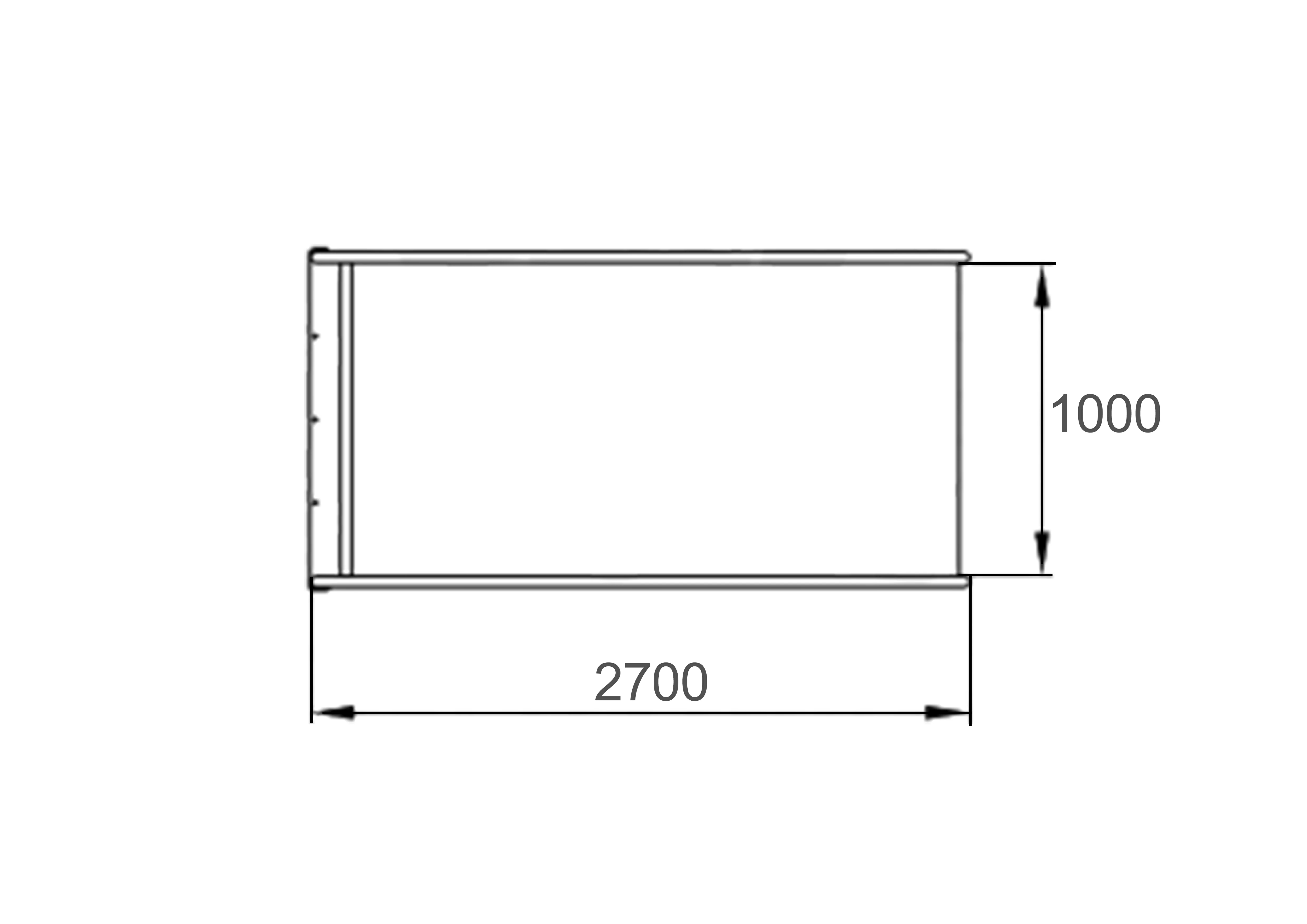 Горка отрытая 1250 х 1000, отдельностоящая