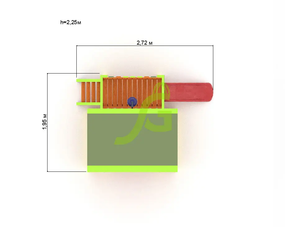 Детская игровая площадка IgraGrad А1 с горкой