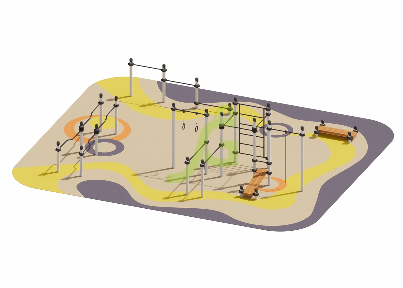 картинка Спортивный комплекс воркаут IgraGrad 02SK от магазина ИграГрад