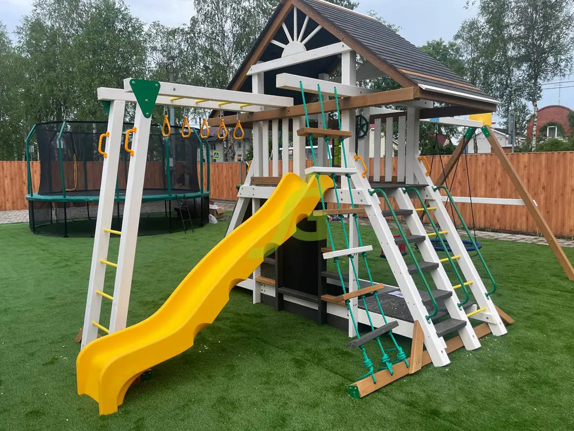 Детская площадка IgraGrad Крепость Фани с рукоходом (Дерево) мод.2 Детская площадка IgraGrad Крепость Фани с рукоходом (Дерево) мод.2