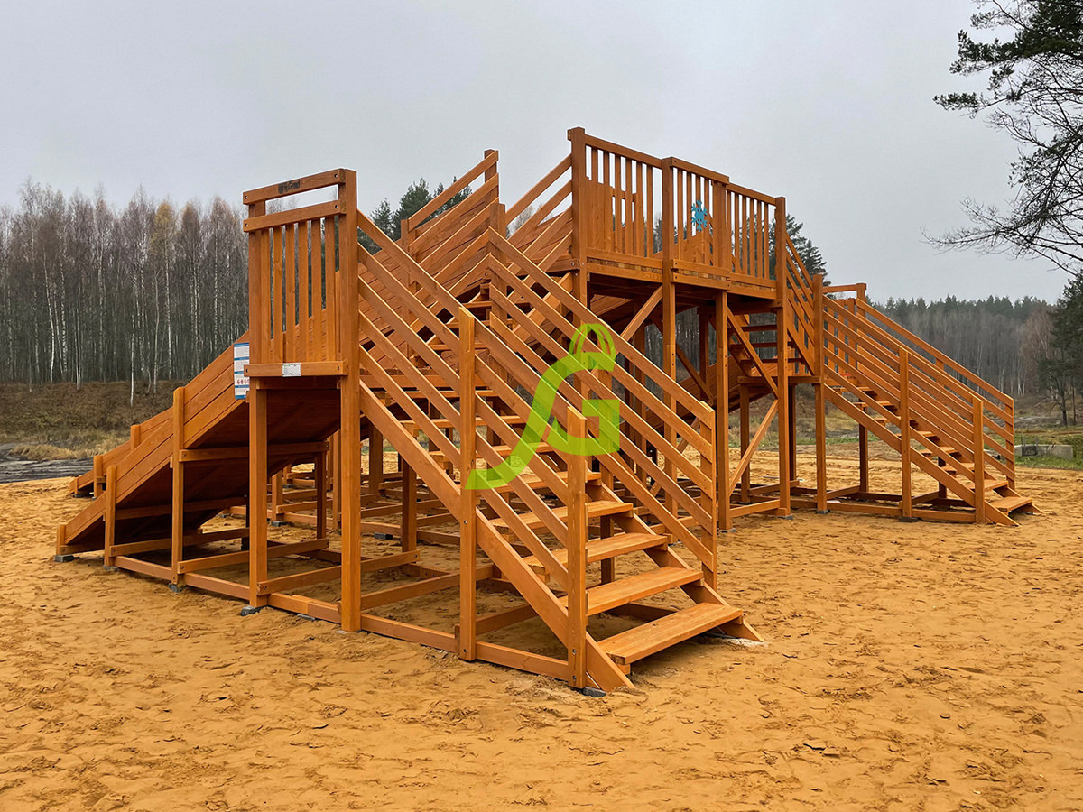 Зимняя горка "IgraGrad Snow Fox", 4 ската