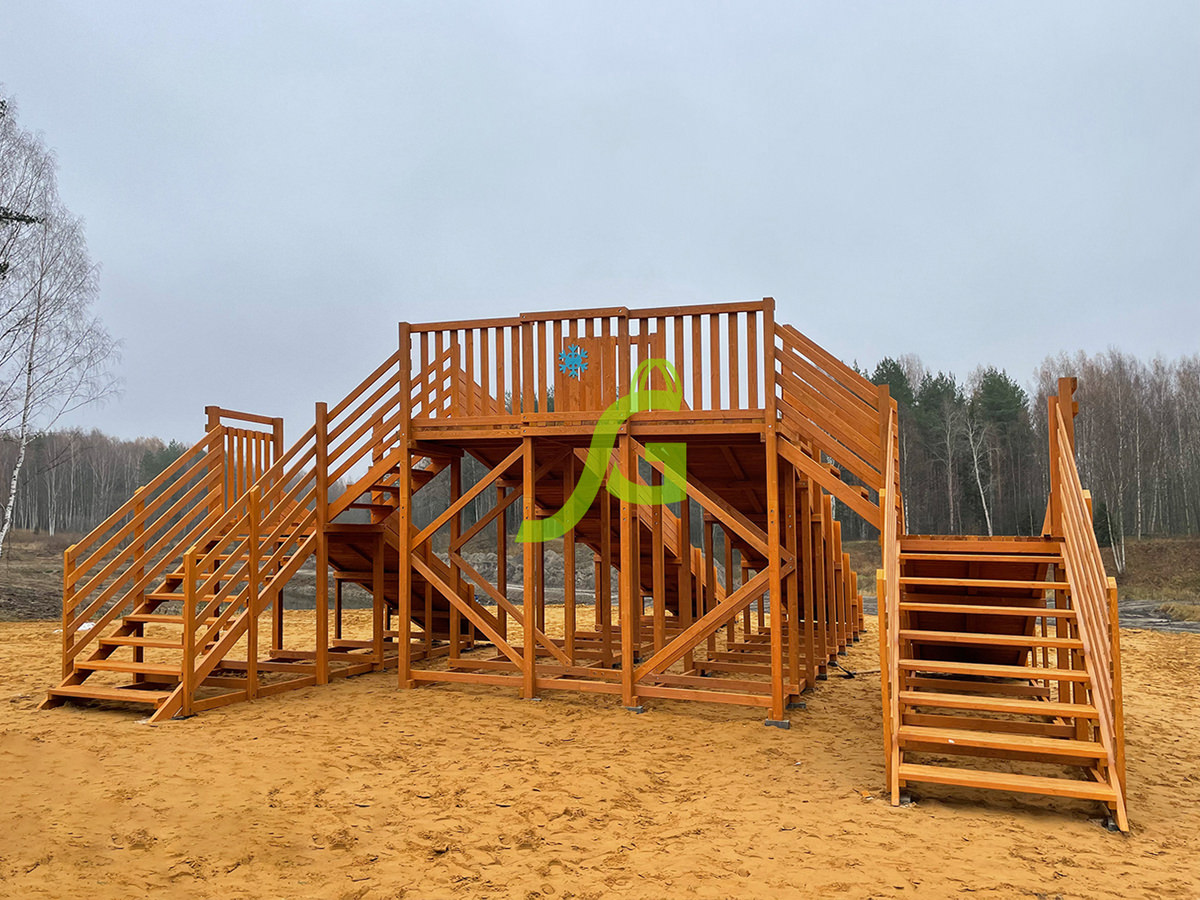 Зимняя горка "IgraGrad Snow Fox", 4 ската