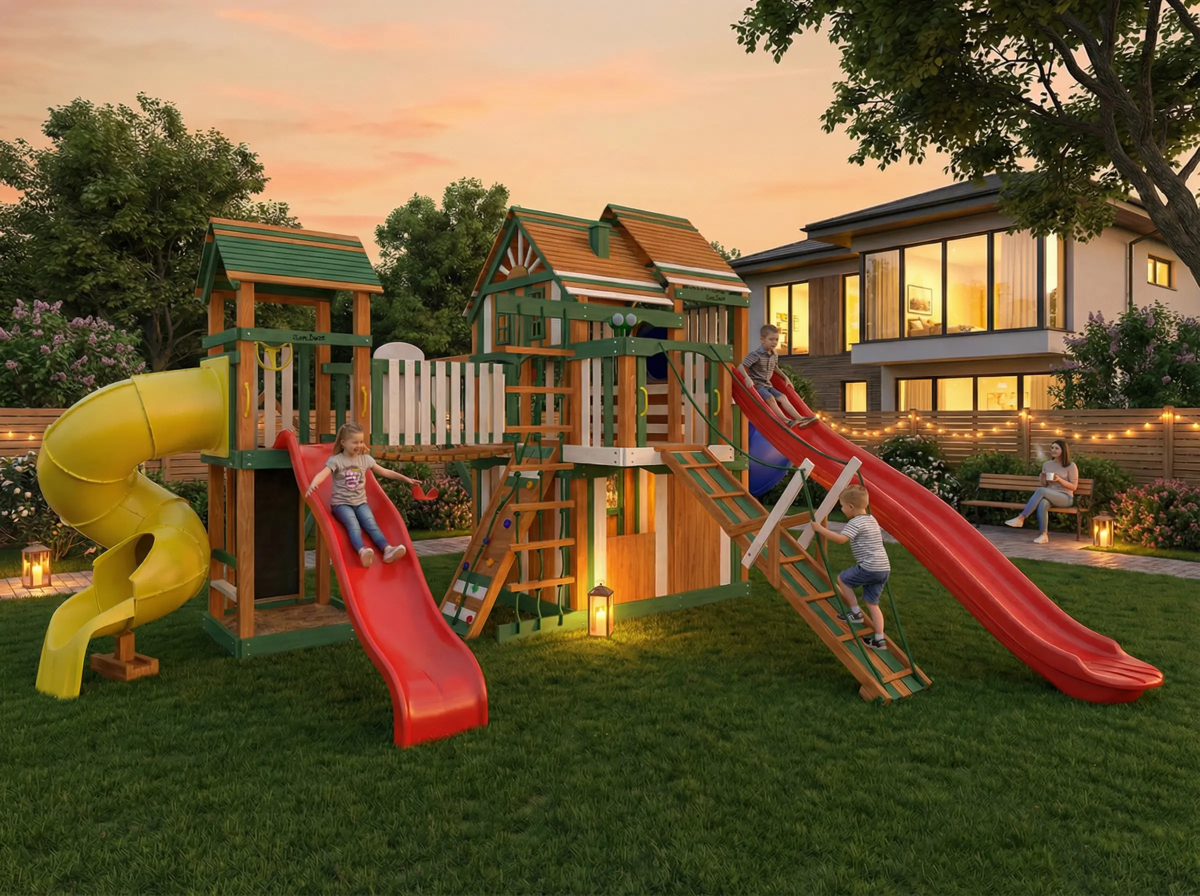 Детская площадка IgraGrad Великан 4 (Макси) мод.1