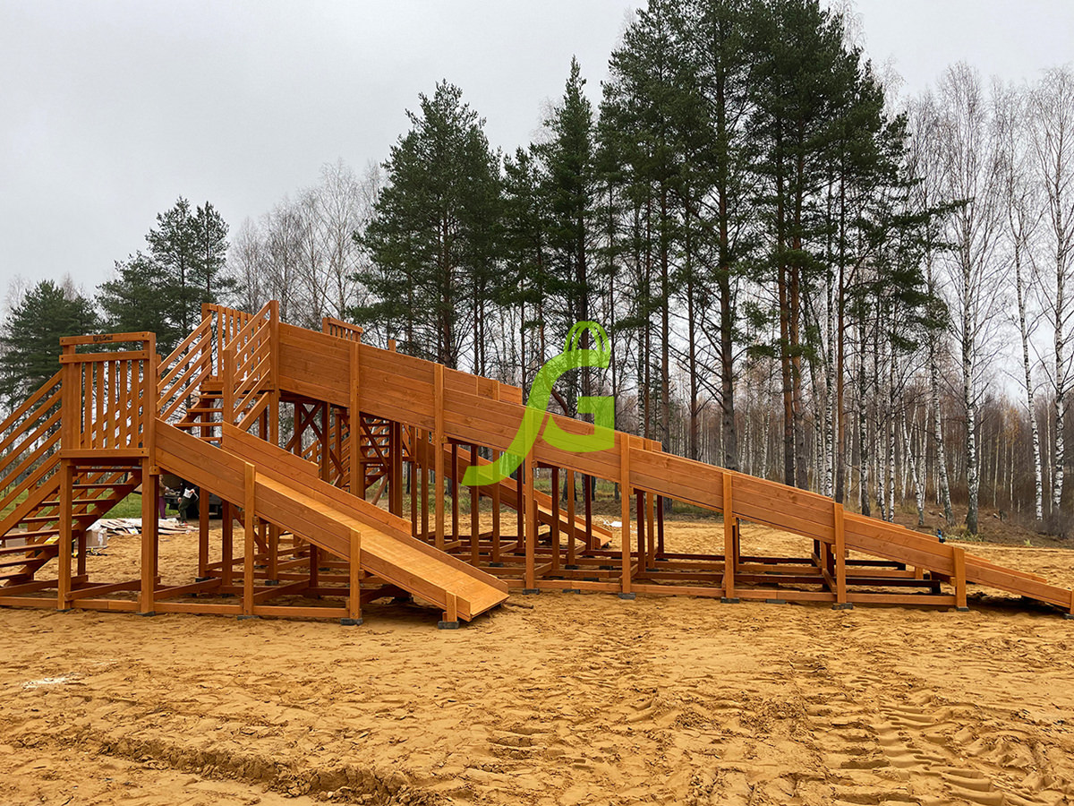 Зимняя горка "IgraGrad Snow Fox", 4 ската