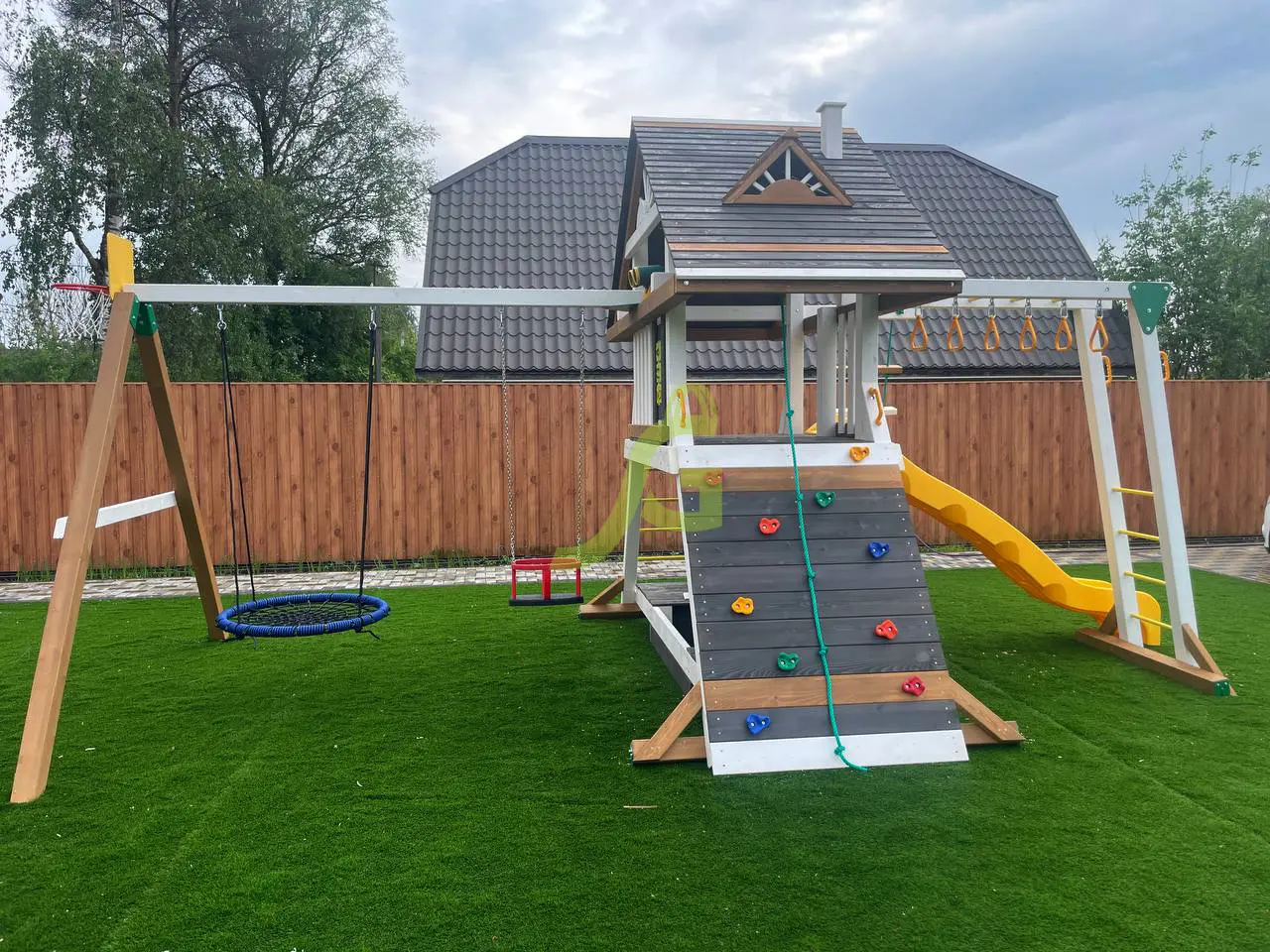 Детская площадка IgraGrad Крепость Фани с рукоходом (Дерево) мод.2 Детская площадка IgraGrad Крепость Фани с рукоходом (Дерево) мод.2