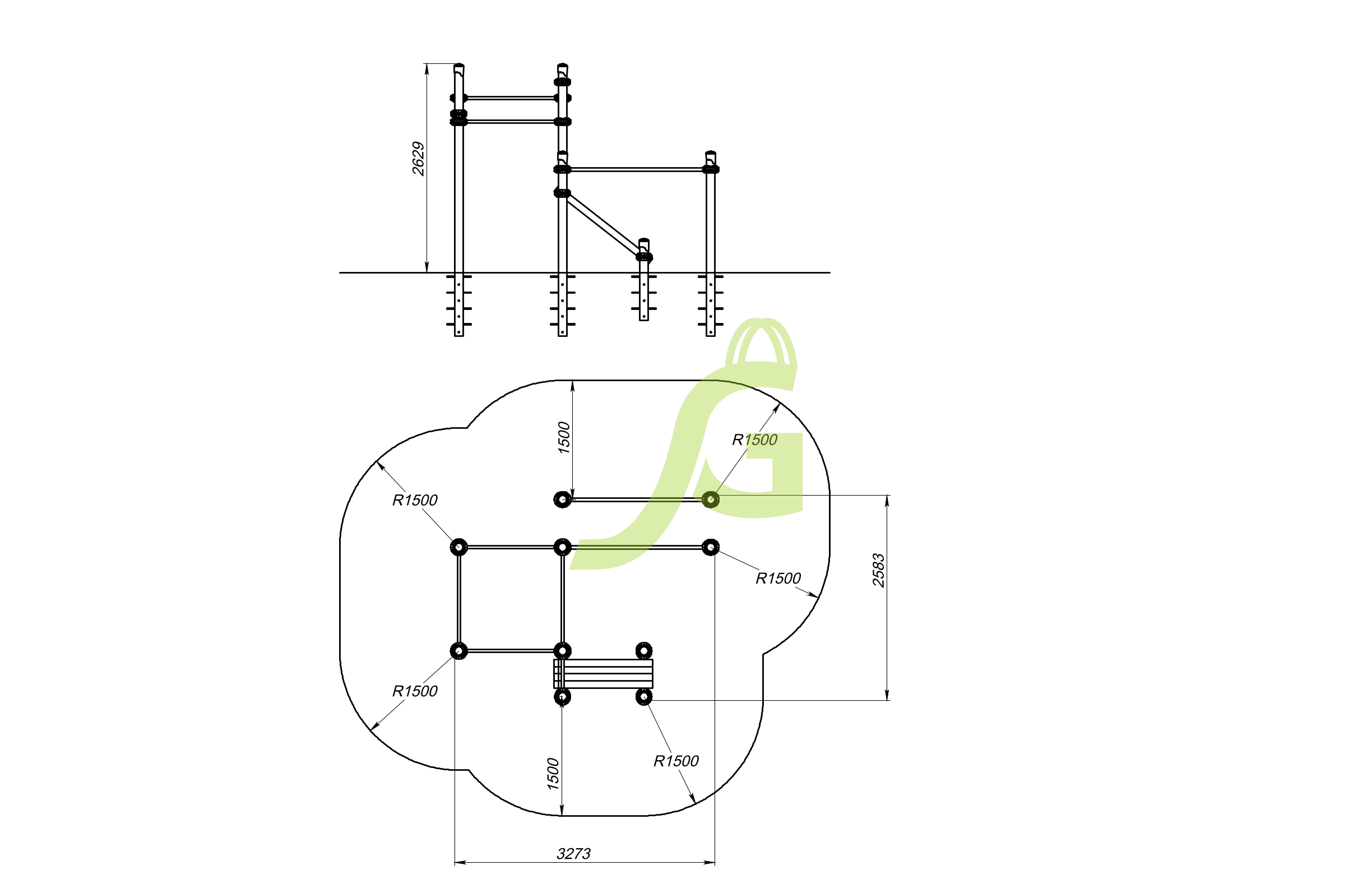 Воркаут IgraGrad 20V