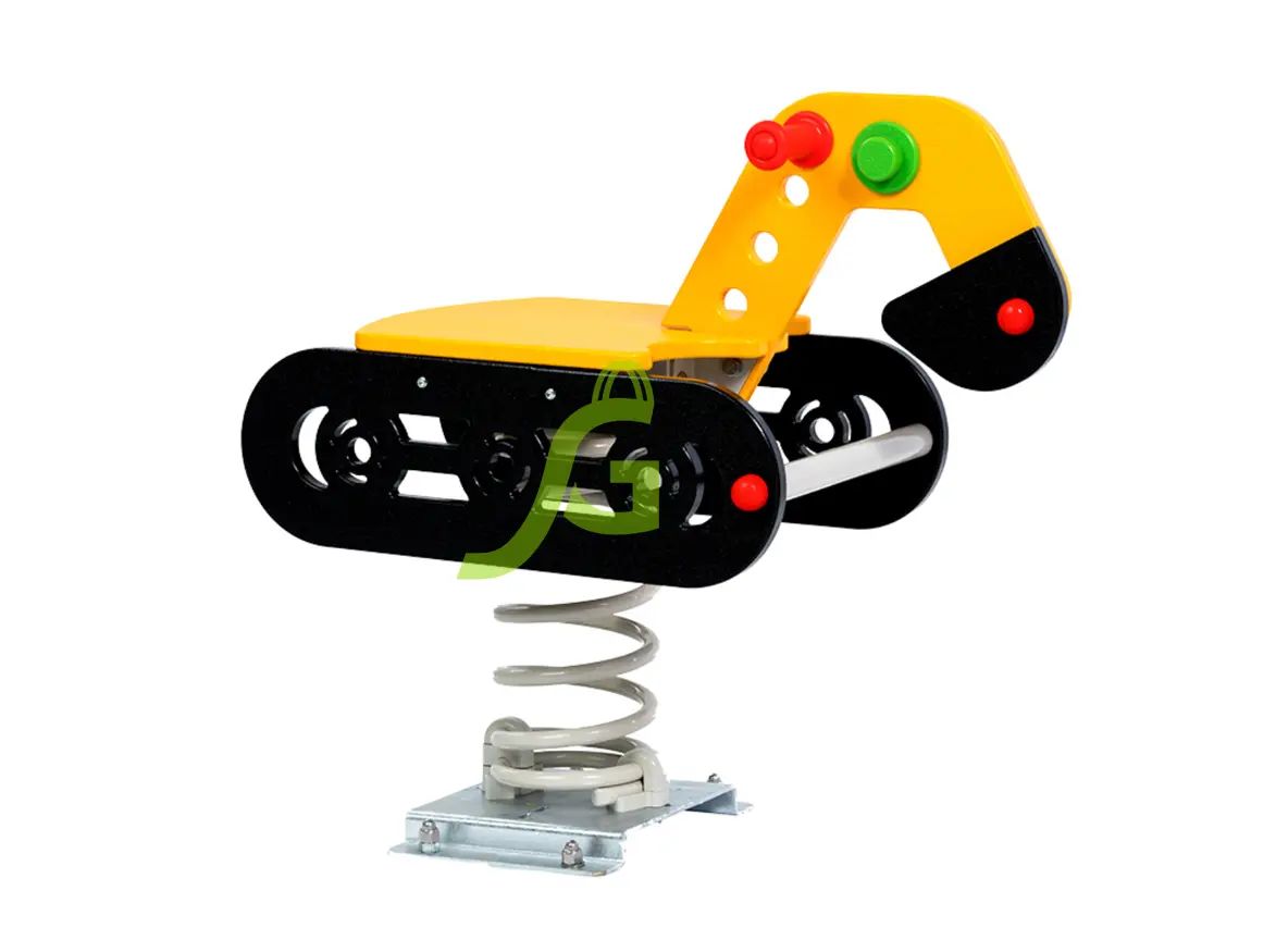 картинка Качалка на пружине экскаватор от магазина ИграГрад