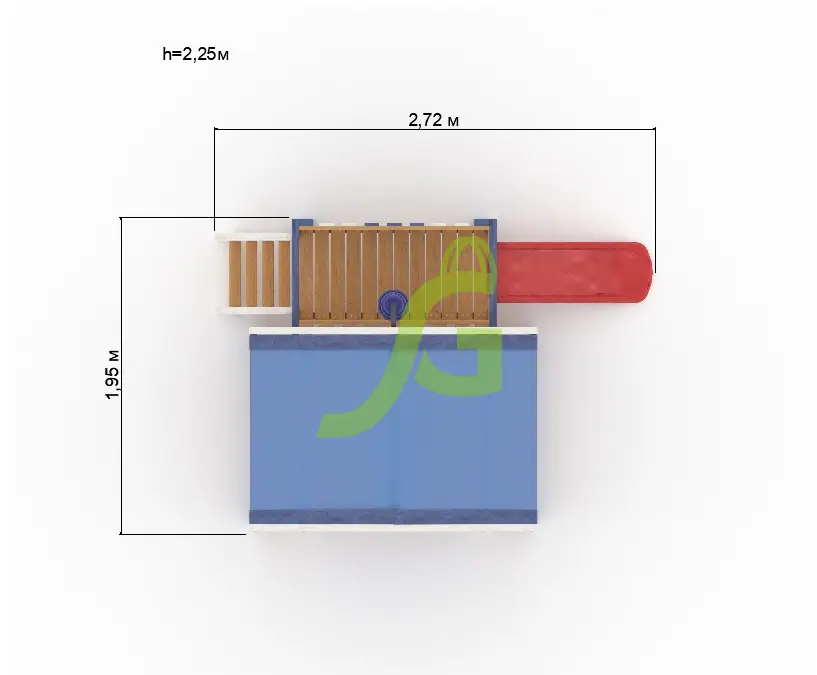 Детская игровая площадка IgraGrad А3 с горкой