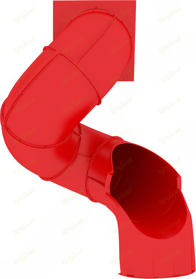 Горка «Труба винтовая» IgraGrad, H 1.5 м, красный