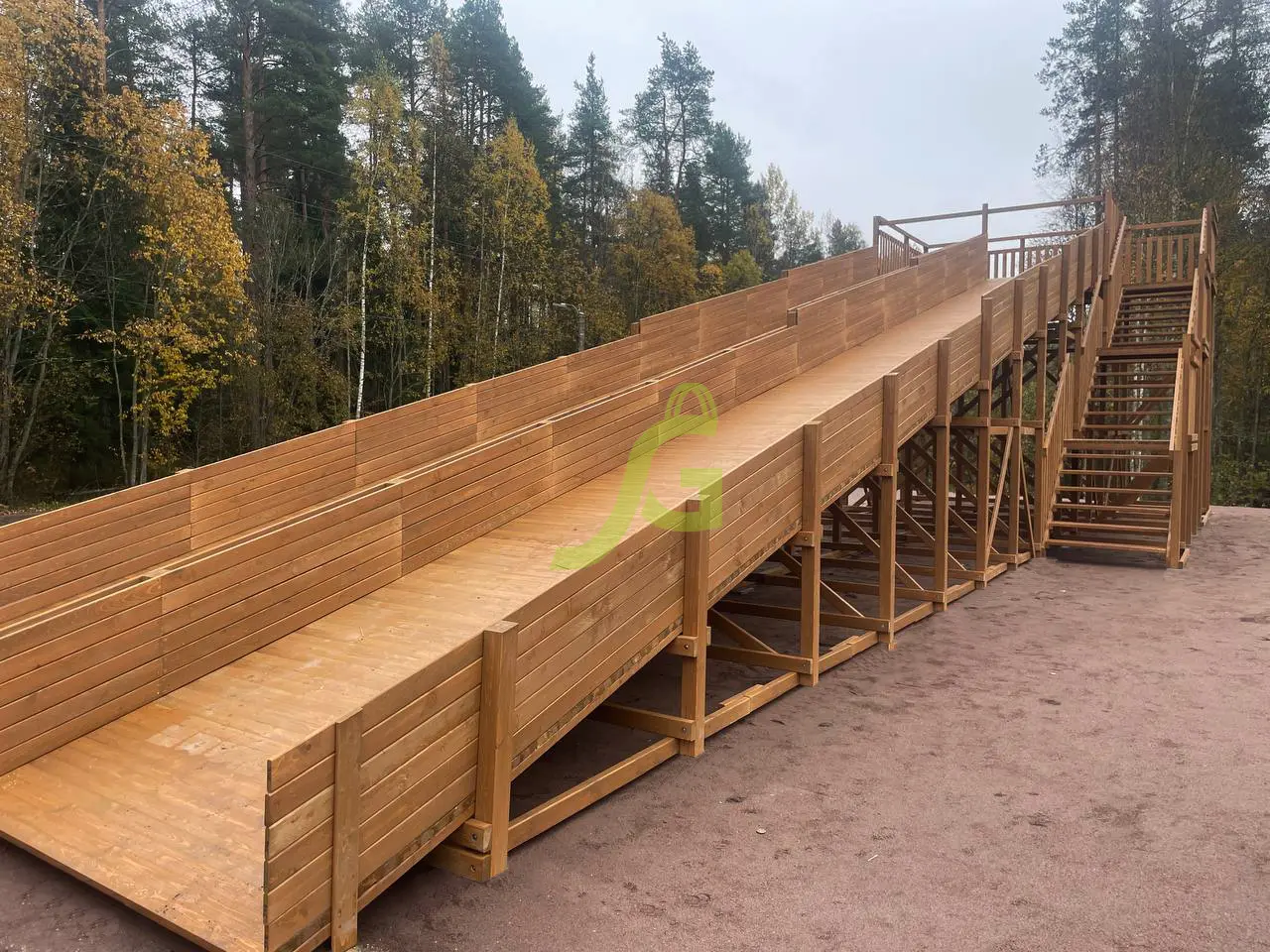 Зимняя горка IgraGrad Snow Fox, скат 18 м мод.3824