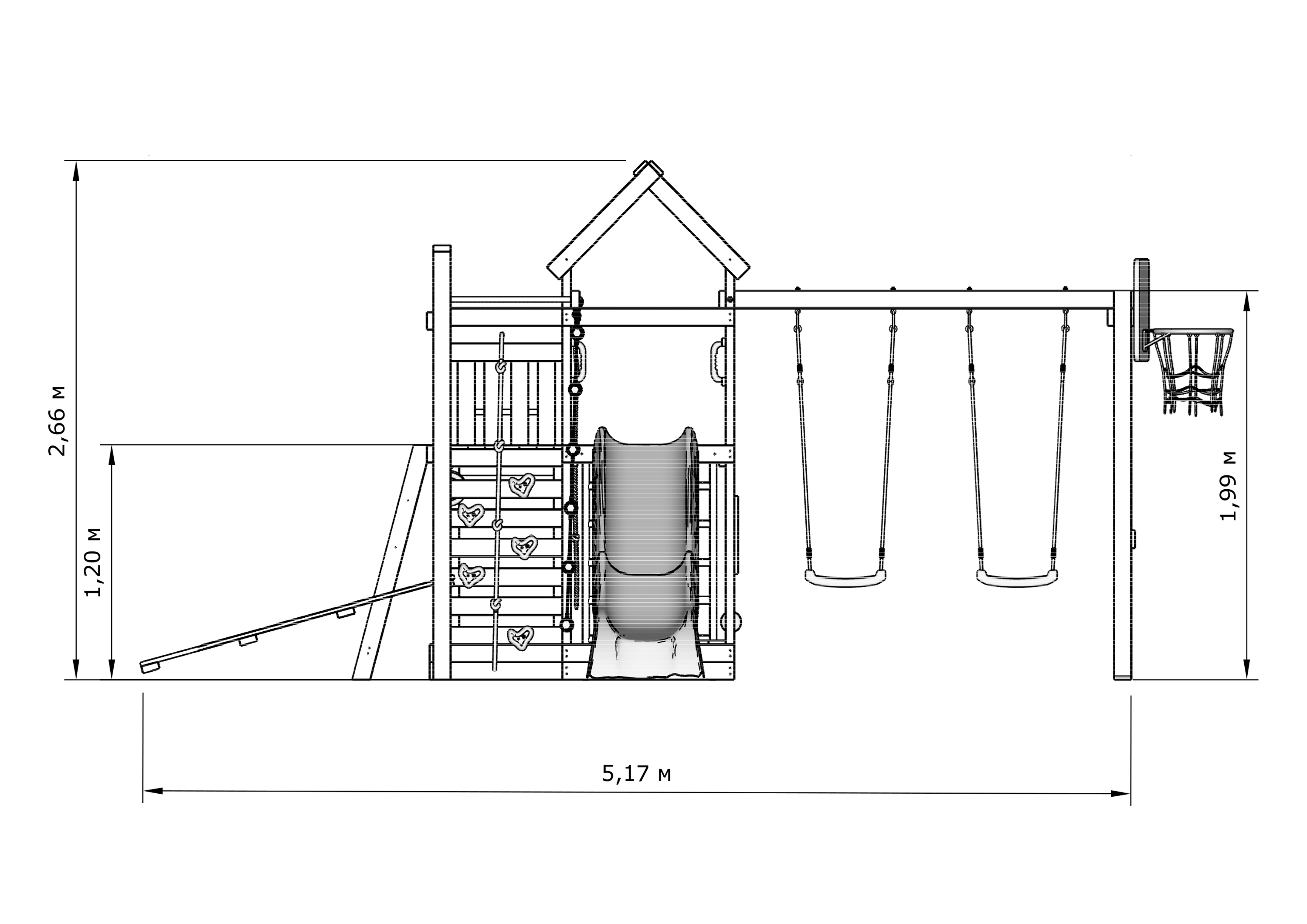 Детская игровая площадка IgraGrad X1 Детская игровая площадка IgraGrad X1