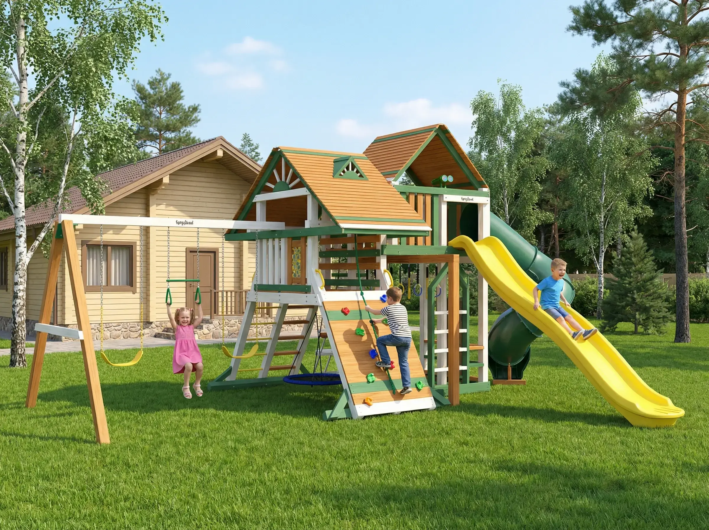 Детская площадка IgraGrad Крепость Фани Делюкс 3 мод.1