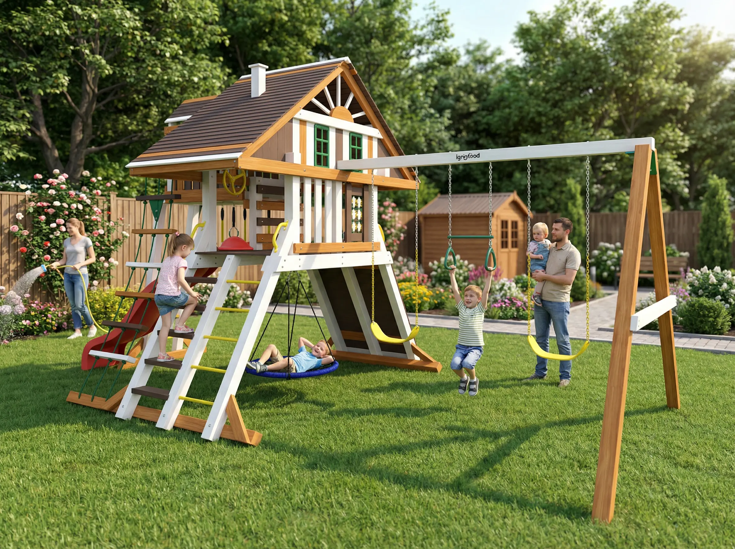 Детская площадка IgraGrad Крепость Фани Делюкс мод.2