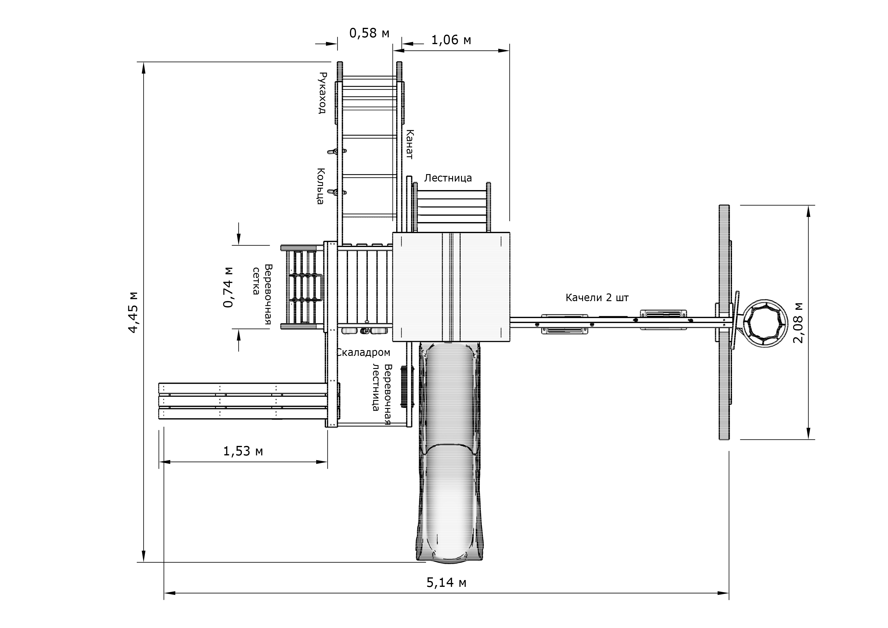 Детская игровая площадка IgraGrad X1 Детская игровая площадка IgraGrad X1