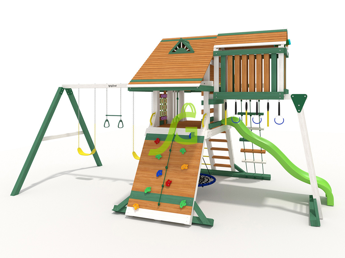 картинка Детская площадка IgraGrad Крепость Фани Deluxe мод.1 от магазина ИграГрад