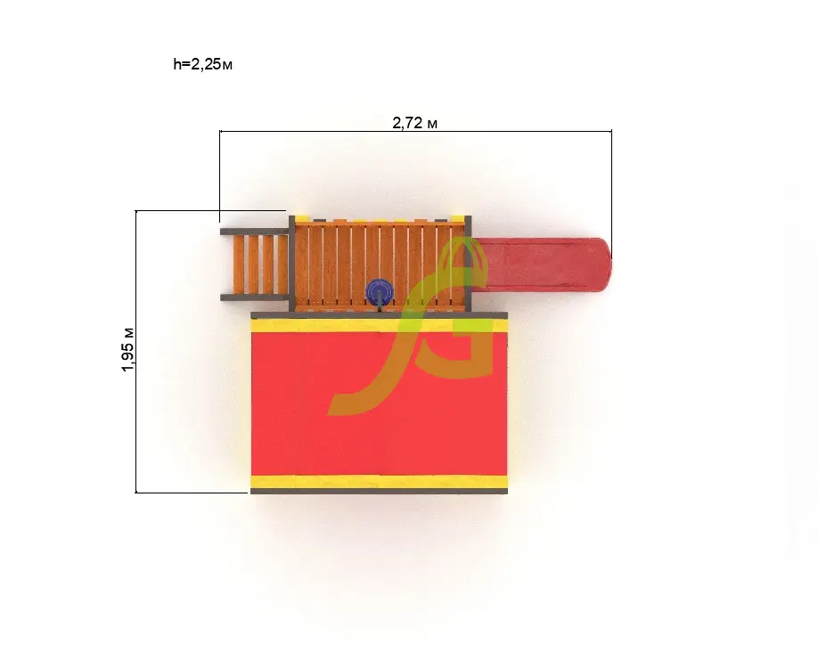 Детская игровая площадка IgraGrad А2 с горкой