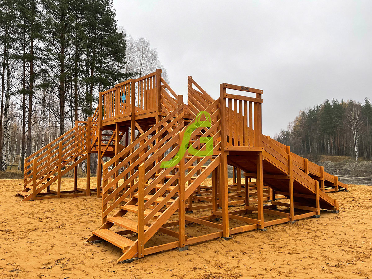 Зимняя горка "IgraGrad Snow Fox", 4 ската