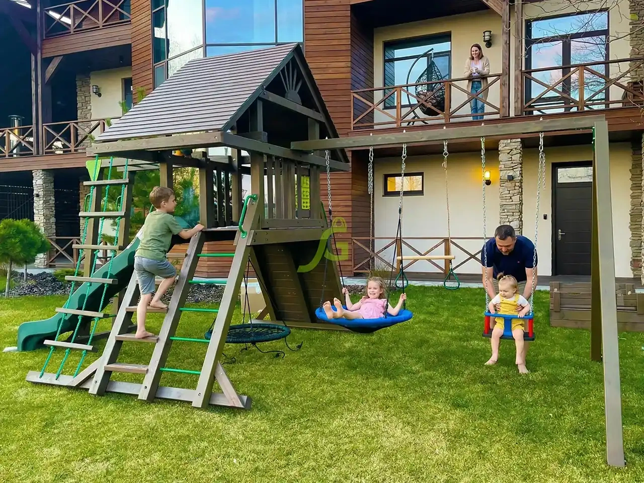 детская площадка timber fort