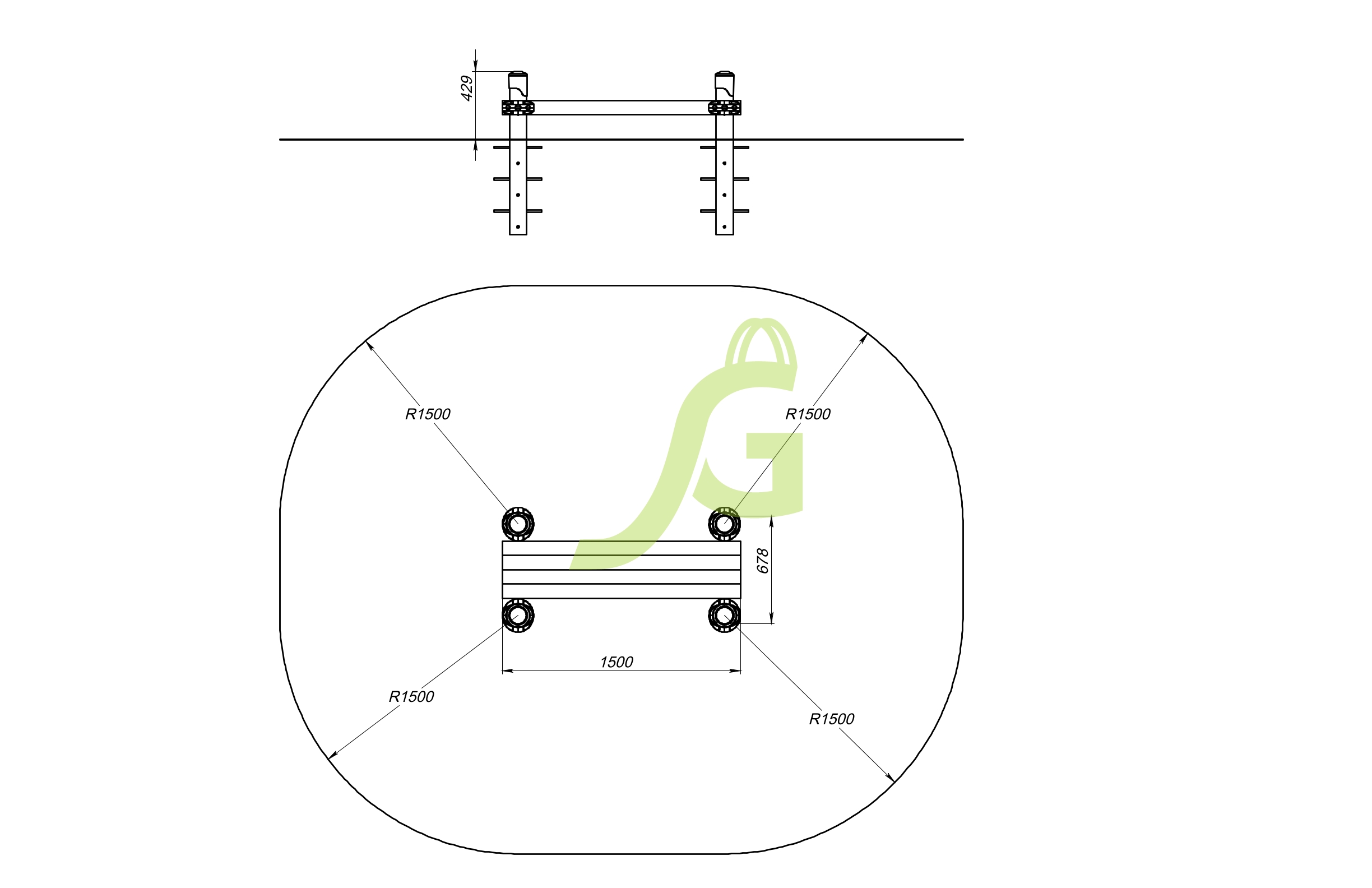 Скамья для пресса прямая Воркаут IgraGrad 11V