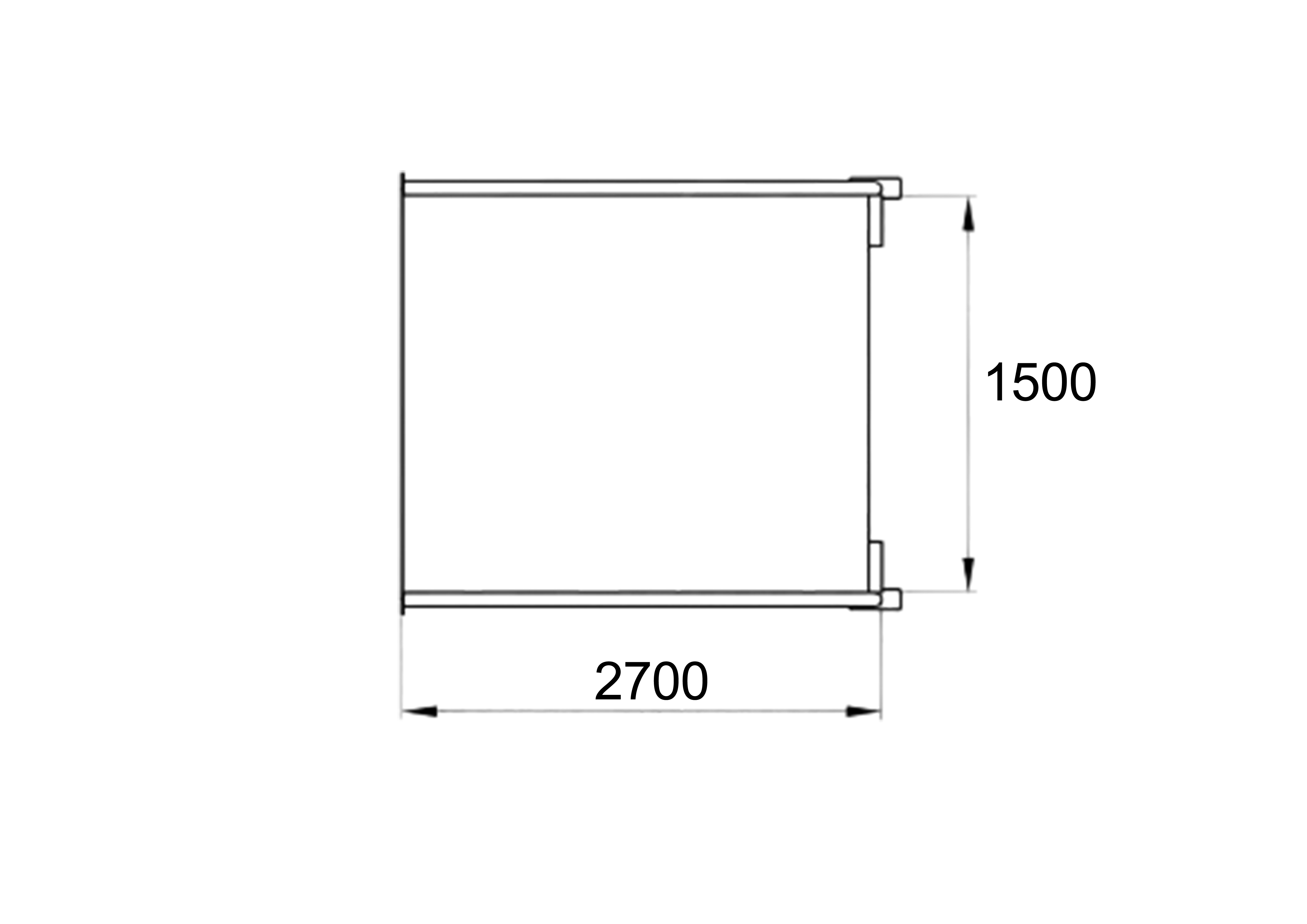 Горка отрытая 1250 х 1500, отдельностоящая