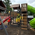 Панда Фани с балконом (две трубы)