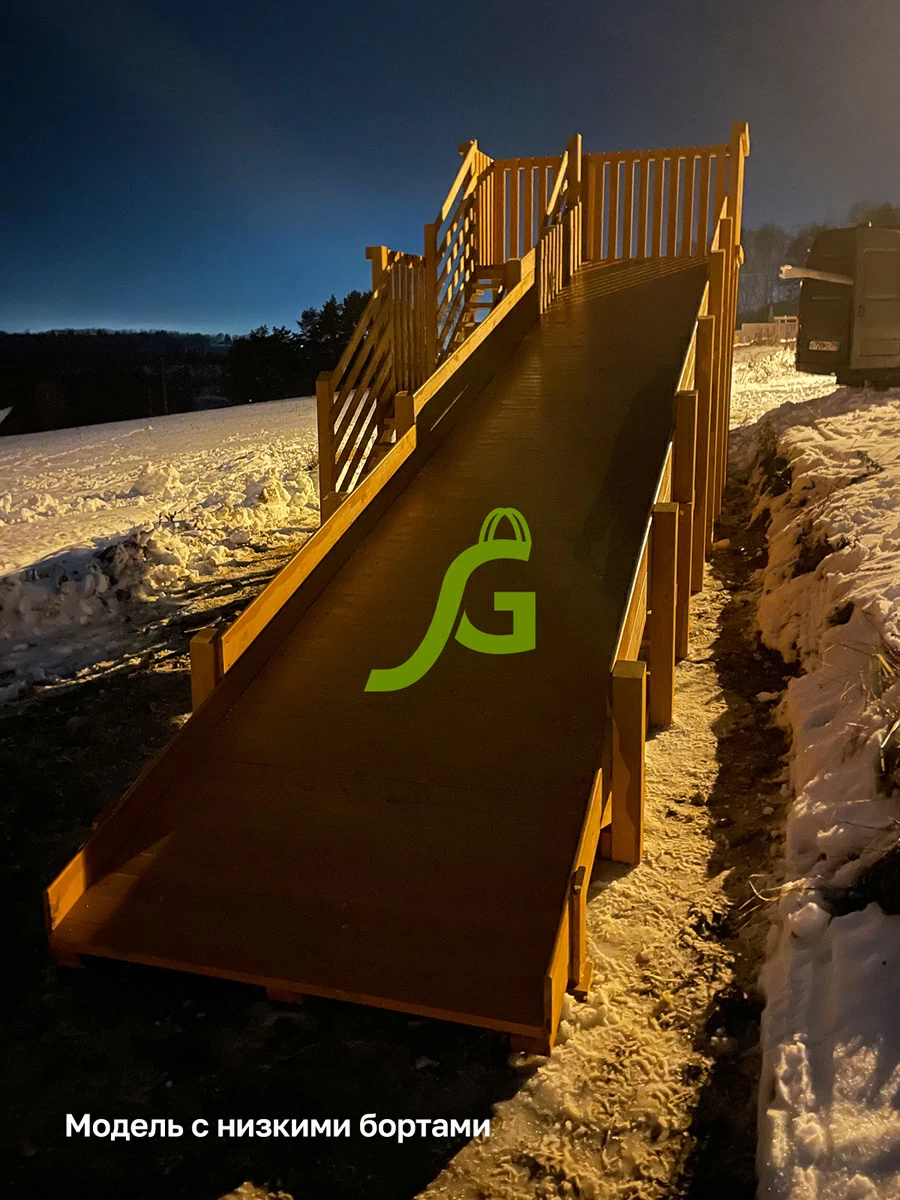 Зимняя горка "IgraGrad Snow Fox", скат 8 м Зимняя горка "IgraGrad Snow Fox", скат 8 м