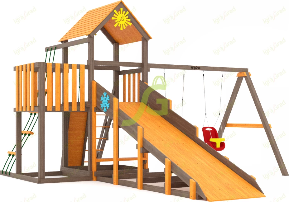 картинка Всесезонная площадка IgraGrad С с балконом SF от магазина ИграГрад